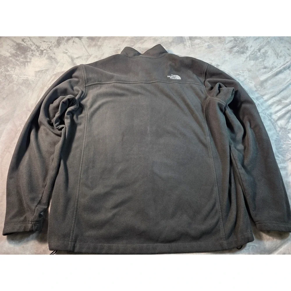 The North Face WindWall Fleece Jacket Mens XL Black‎ Full Zip Outdoor Hiking